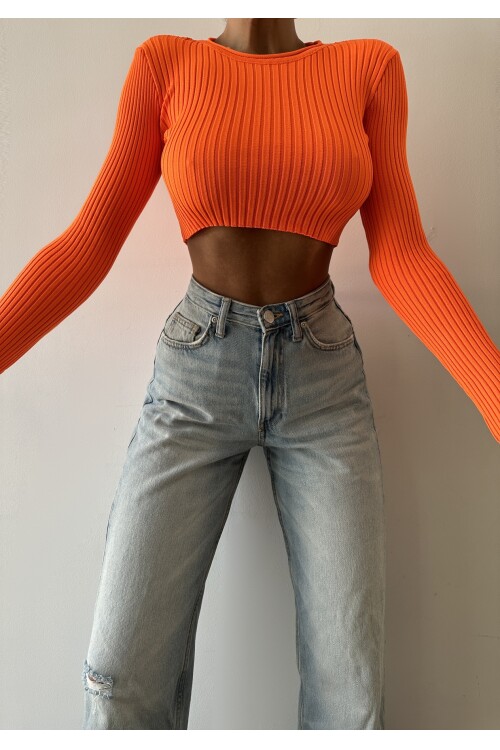 Crew Neck Knitwear Crop