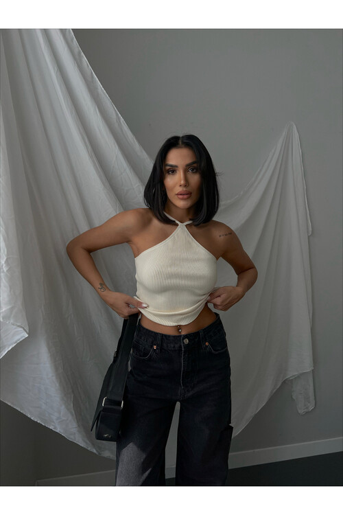 Halterneck Knitwear Crop