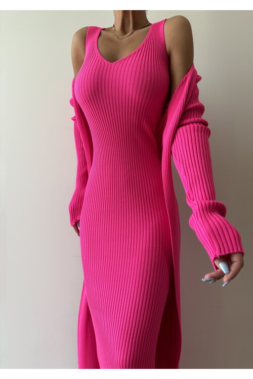 Hırka Elbise Triko Takım