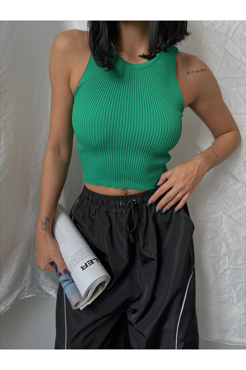 Zero Sleeve Knitwear Singlet