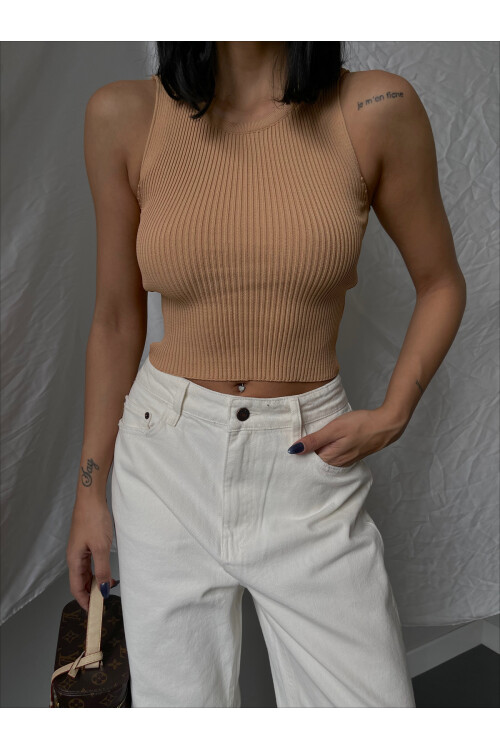 Zero Sleeve Knitwear Singlet