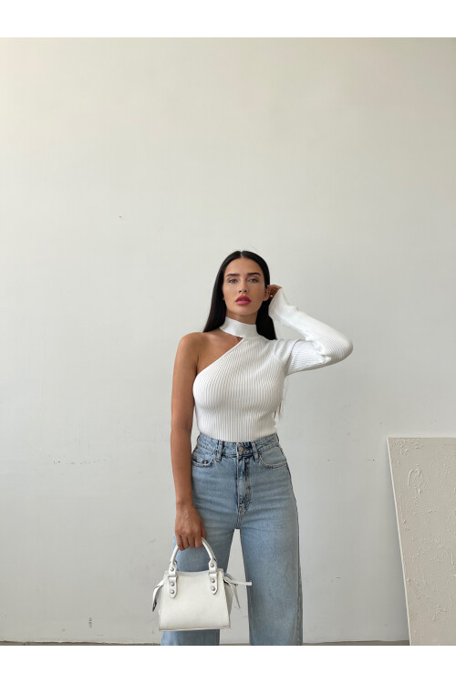 One Shoulder Knitwear Sweater