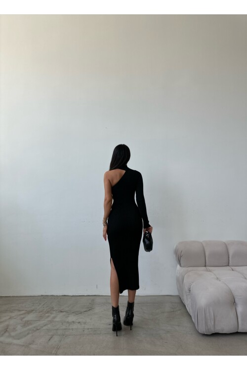 One Shoulder Knitwear Dress