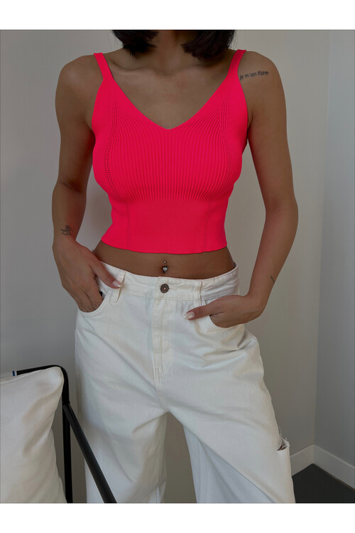 Ремешок с V-образным вырезом Трикотаж Майка