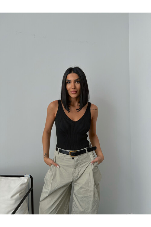 الخامس الرقبة حزام تريكو القميص