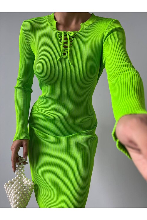 Collar Detailed Dress