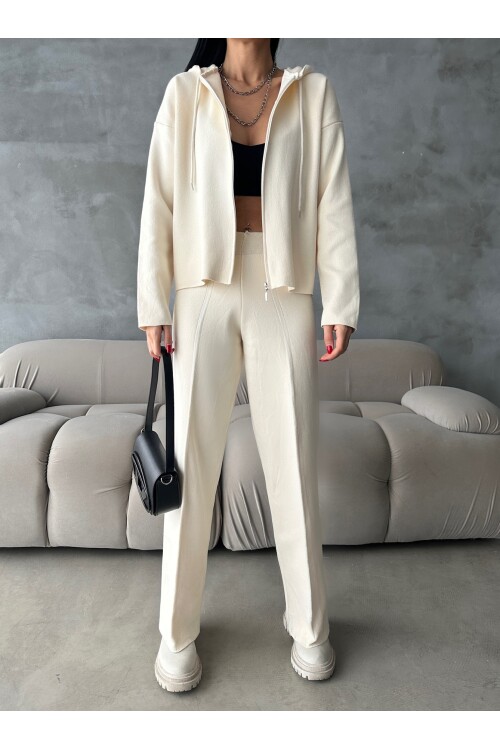 Кардиган Брюки Комплект двойного трикотажа