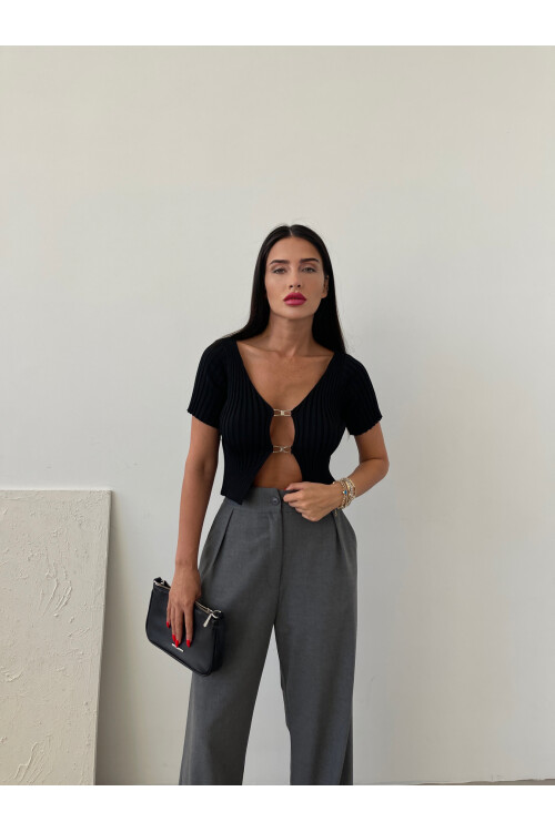 Short Sleeve Crop Cardigan