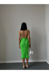Трикотажное платье с деталью на спине и ремешками
